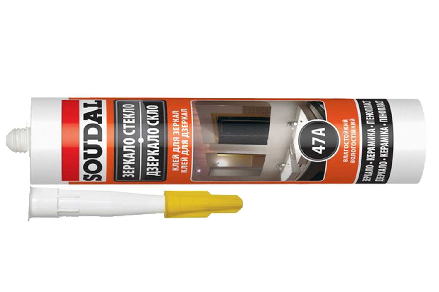 Клей  для зеркал 47 А  15*300мл. SOUDAL (117384)